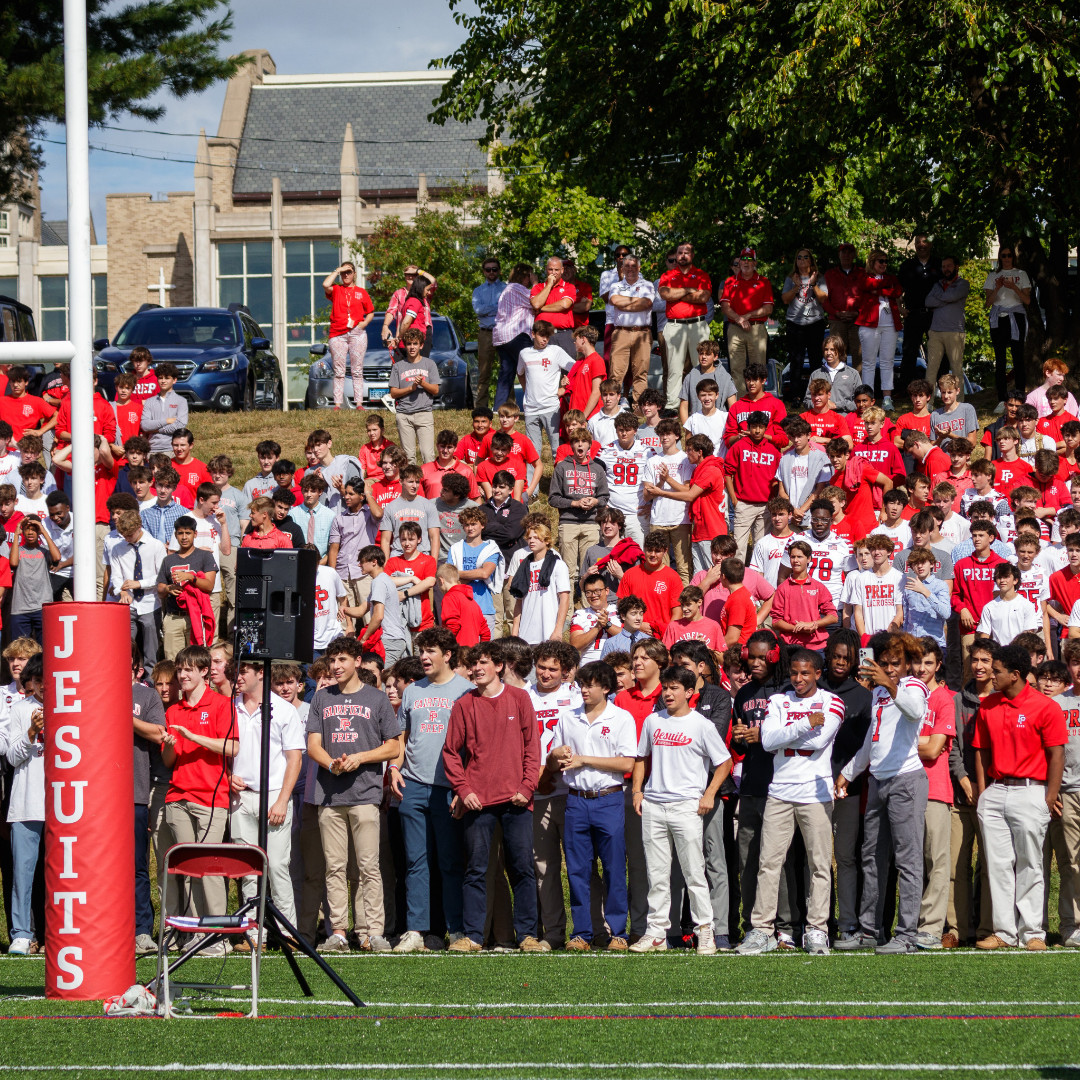 fairfieldprep's tweet image. Prep students showcased their school spirit at the Pep Rally for fall sports on Grauert Field!

#BeIgnited #OurCommonHome #AMDG
