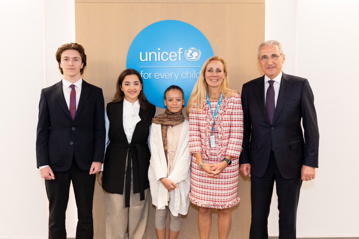 KittyvdHeijden's tweet photo. Today @UNICEF hosted an important discussion in partnership with @COP29_Az and @leylahasanova21 to call on world leaders to elevate children and their rights in the #climatection agenda. We urgently need to see policies and investments that deliver results #ForEveryChild. https://t.co/2XdKGjEkYg