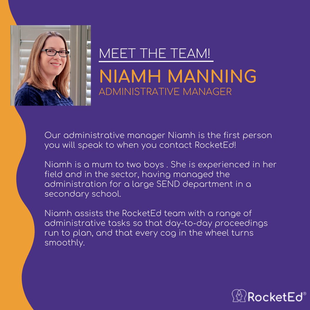 HanRocketEd's tweet image. Meet Niamh, our administrative manager. She's the first person you’ll speak to when you contact RocketEd and is responsible for making sure that things run to plan and as smoothly as possible.

#RocketEd #London #Herts #Essex