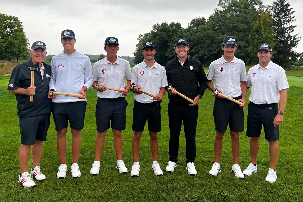 Hoo-Hoo-Hoo-Hoosiers! Indiana won the Purdue Fall Invitational by four strokes. ⚪️🔴