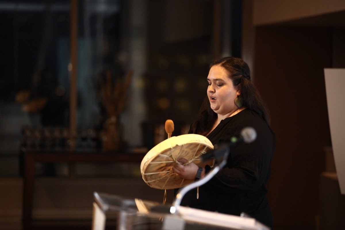 MedCouncilCan (@medcouncilcan) on Twitter photo We're gathered on the unceded & unsurrendered territory of the Anishinaabe Algonquin Nation, who continue to care for &sustain this land steeped in #Indigenous history. Youth Knowledge Keeper, <a href="/kyrstin_dumont/">Kyrstin Dumont</a>, joined by Claire Brascoupé's singing & drumming, opens the ceremony. We're gathered on the unceded & unsurrendered territory of the Anishinaabe Algonquin Nation, who continue to care for &sustain this land steeped in #Indigenous history. Youth Knowledge Keeper, <a href="/kyrstin_dumont/">Kyrstin Dumont</a>, joined by Claire Brascoupé's singing & drumming, opens the ceremony.