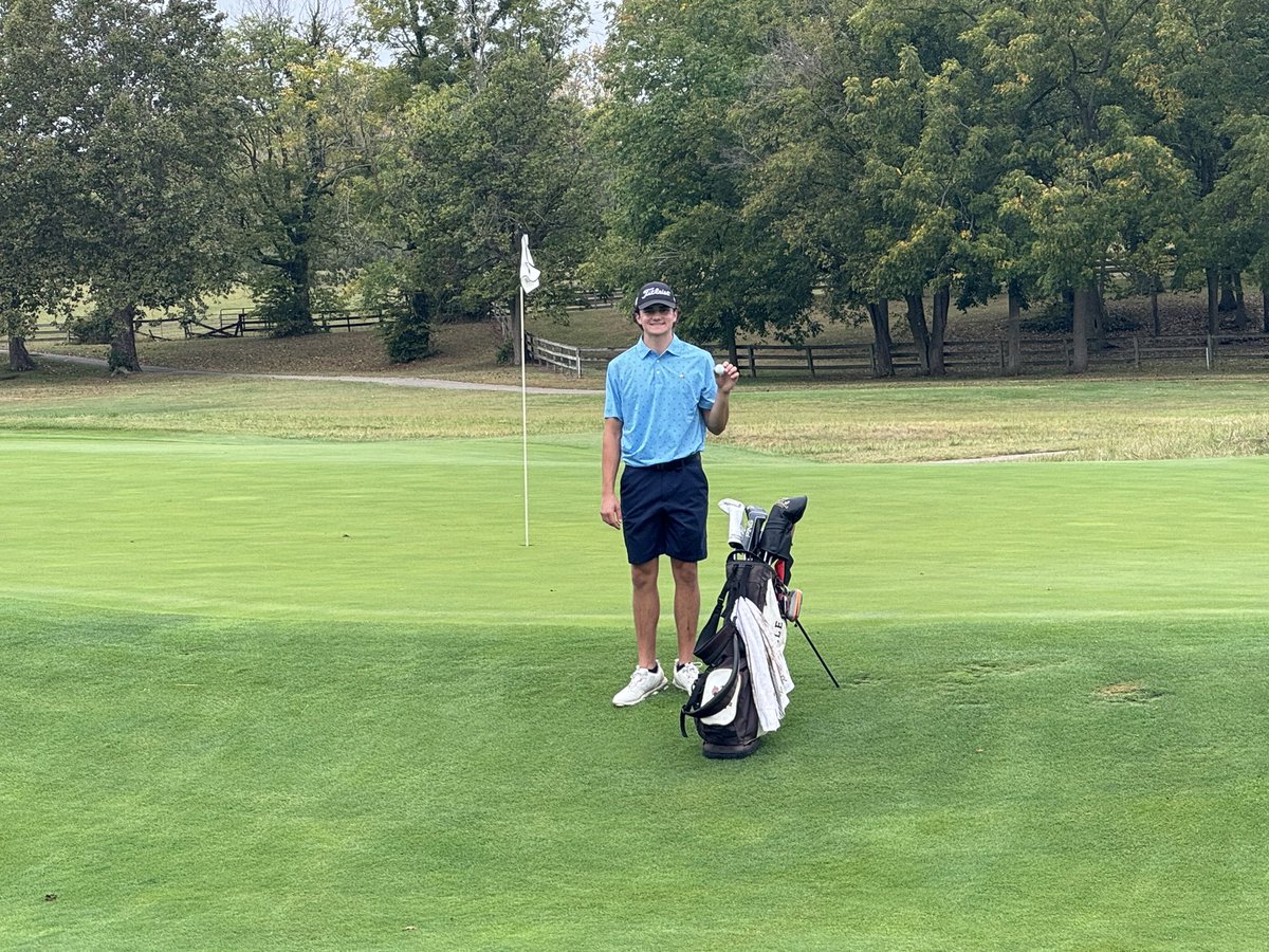 Over the weekend I played in IGA’s Boys Junior Golf Fall Series at Trophy Club. It was my first time playing there and I loved the layout. I shot 77-74 in some wet conditions giving me an 8th place finish. I had a highlight eagle on 15 from 145 yds!