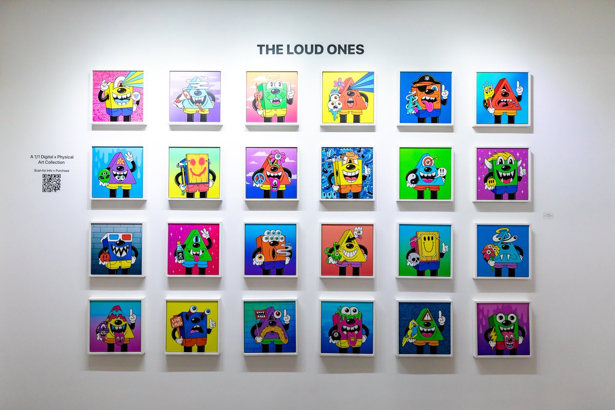 Physical Installation at the launch event this past weekend. 

Prints on Wood display of THE LOUD ONES.