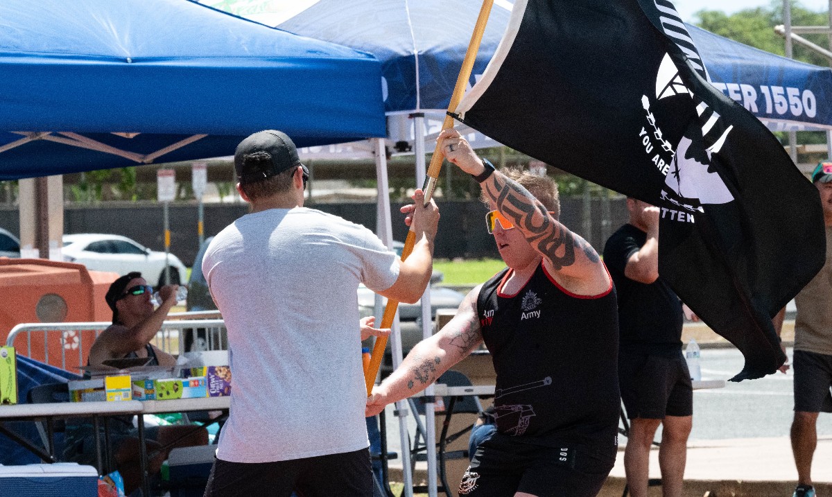 JointBasePHH's tweet photo. #ICYMI 🇺🇸 #15thWing hosted a 24-Hour POW/MIA Recognition Day run on Hickam Field, 09.19.24  in remembrance of Nearly 81,000 American service members who remain missing after having served in WW II, the Korean War, the Vietnam War &amp; other U.S. conflicts. #untiltheyallcomehome https://t.co/GSsCKYhmn2