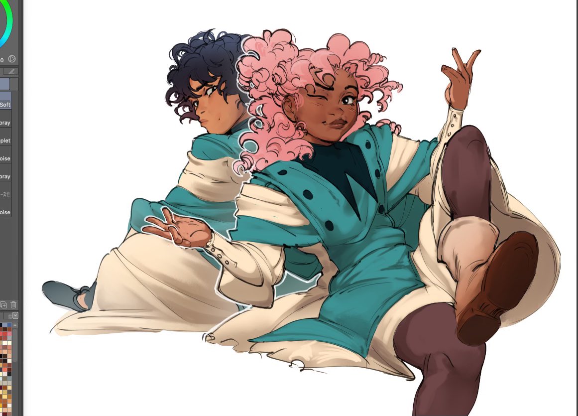 Agott and Tetia from #witchhatatelier