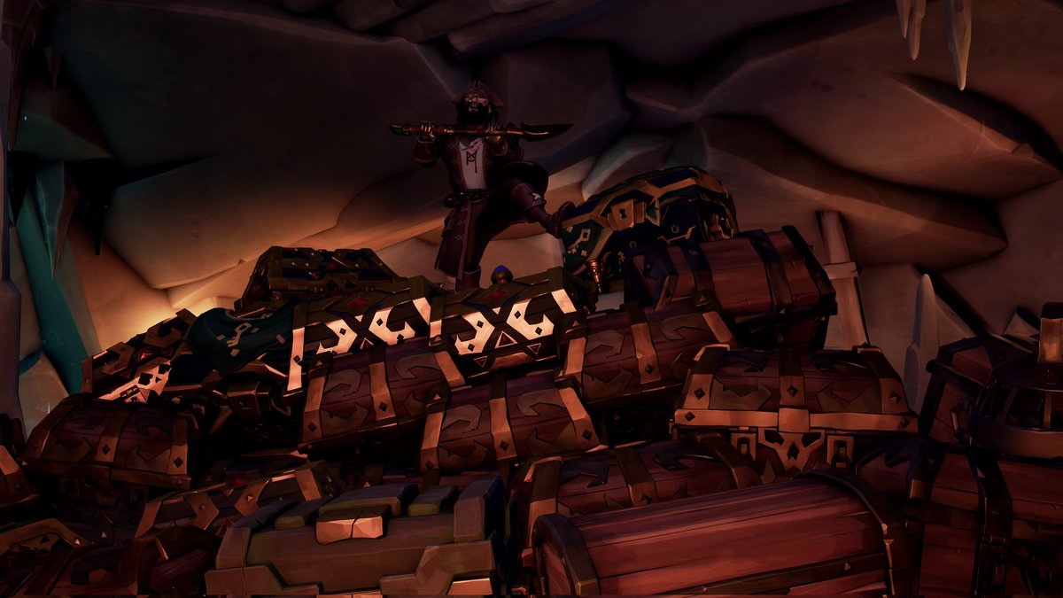 A lone sailor conquered the seas, becoming a true hoarder of treasures.

Theme: Lone Sailor

#SoTShot 
<a href="/SeaOfThieves/">Sea of Thieves</a>