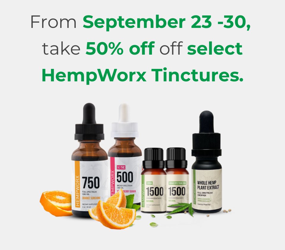 DirectlyHemp's tweet image. Don’t miss the unbelievable 50% off SALE! hempworx.com/daily-deal?ref… #hempworx #cbd #sale #shop #beauty #healthyfood #health #cannabisindustry #heal #