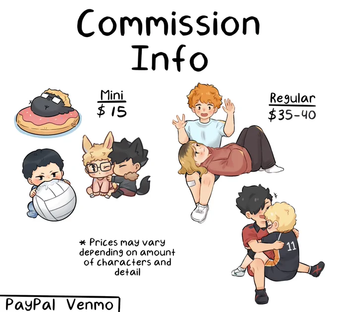 My commissions are open!! Dm me if you're interested 🥺❤️ 