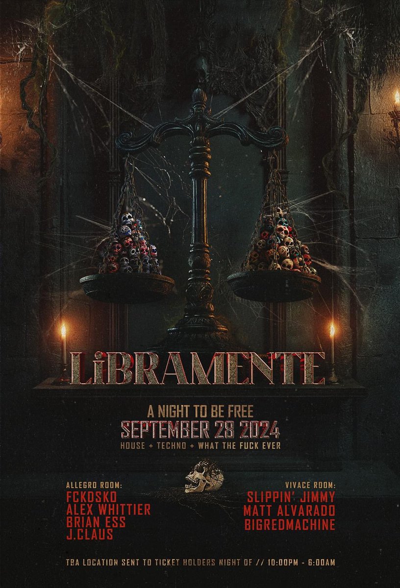 💥 Here's the lineup for 𝐋𝐢𝐁𝐑𝐀𝐌𝐄𝐍𝐓𝐄, my friends and my after-hours group birthday party on the evening of Saturday, September 28th.

Get your tickets while they're still only $10: shotgun.live/events/li-bram…