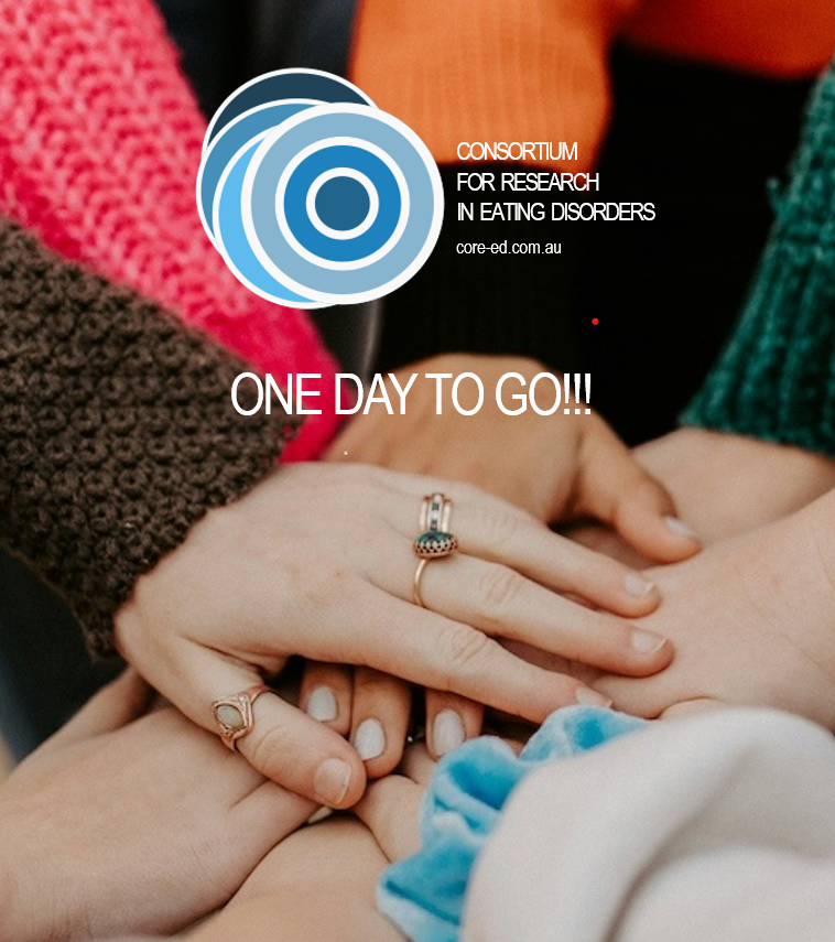 gemmasharp11's tweet photo. ONE DAY TO GO!!! Not too late to join us for our @CoRe_ED_Launch &amp; free membership here 👉https://t.co/lZXvtdk5fT @MonashUni @MIPS_Australia @theNEDIC @bodywhys @UQ_News @MicrobaOfficial @SOBRNetwork @AlfredHealth @ReadingJeannie @Microsoft #CoReEDLaunch2024 #EatingDisorders https://t.co/VBkDwSmPBi