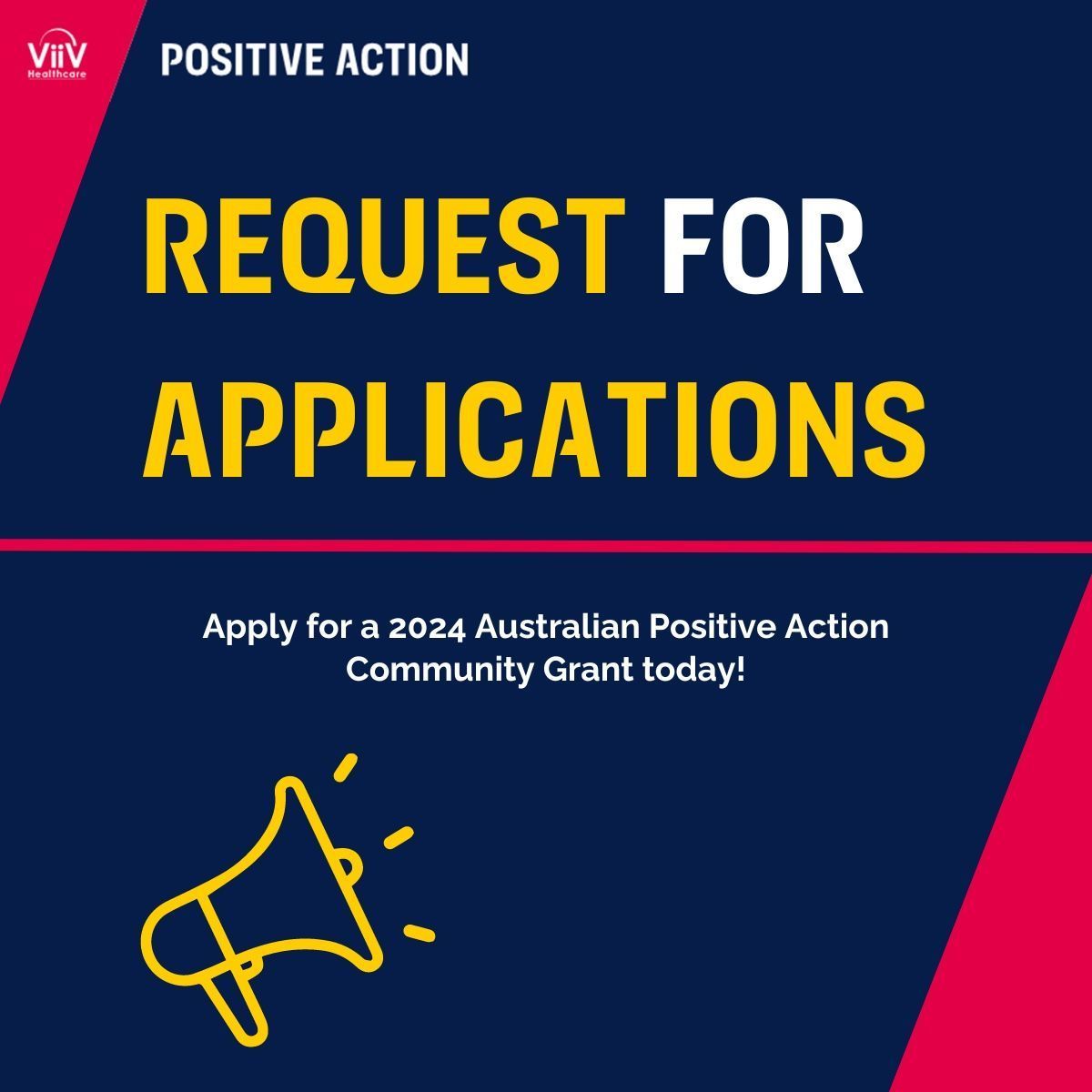 SiREN (@siren_wa) on Twitter photo Applications for the <a href="/ViiVHC/">ViiV Healthcare</a> Australia 2024 Positive Action Community Grants are open.
These Grants look to support projects that address the key issues that impact the lives of people living with HIV in Australia.
Learn more and apply here 👉 buff.ly/3F7BXcn Applications for the <a href="/ViiVHC/">ViiV Healthcare</a> Australia 2024 Positive Action Community Grants are open.
These Grants look to support projects that address the key issues that impact the lives of people living with HIV in Australia.
Learn more and apply here 👉 buff.ly/3F7BXcn