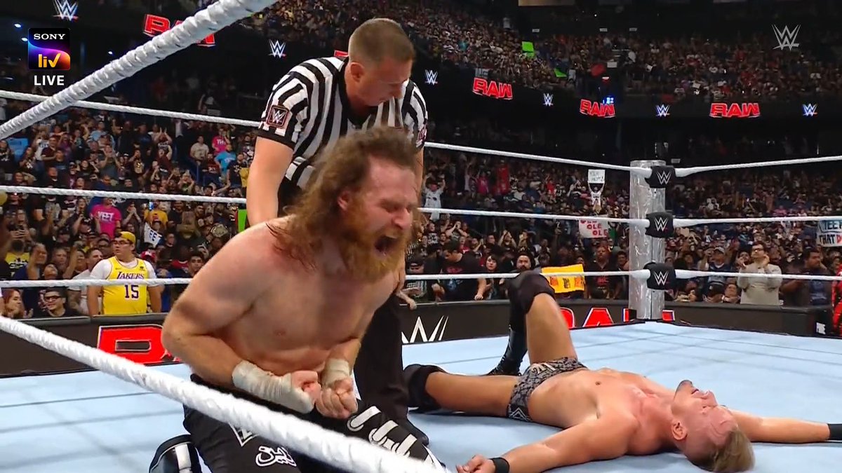 Killacamron86 (@killacamron86) on Twitter photo Sami picks up a huge win 
#WWERaw Sami picks up a huge win 
#WWERaw