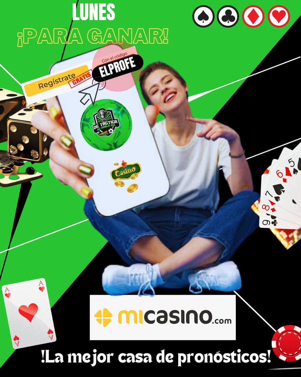 💛 𝗖𝗢𝗡 𝗠𝗜 𝗖𝗔𝗦𝗜𝗡𝗢 🖤

¡Los lunes son para registrar y ganar !

▶️ Aumenta tus ingresos con #MiCasino.

▶️ Registrate de forma gratuita y obten una recarga.

📱¡ 𝐄𝐥 𝐦𝐞𝐣𝐨𝐫 𝐣𝐮𝐠𝐚𝐝𝐨𝐫 𝐞𝐫𝐞𝐬 𝐭𝐮́ ❗
👉 micasino.com