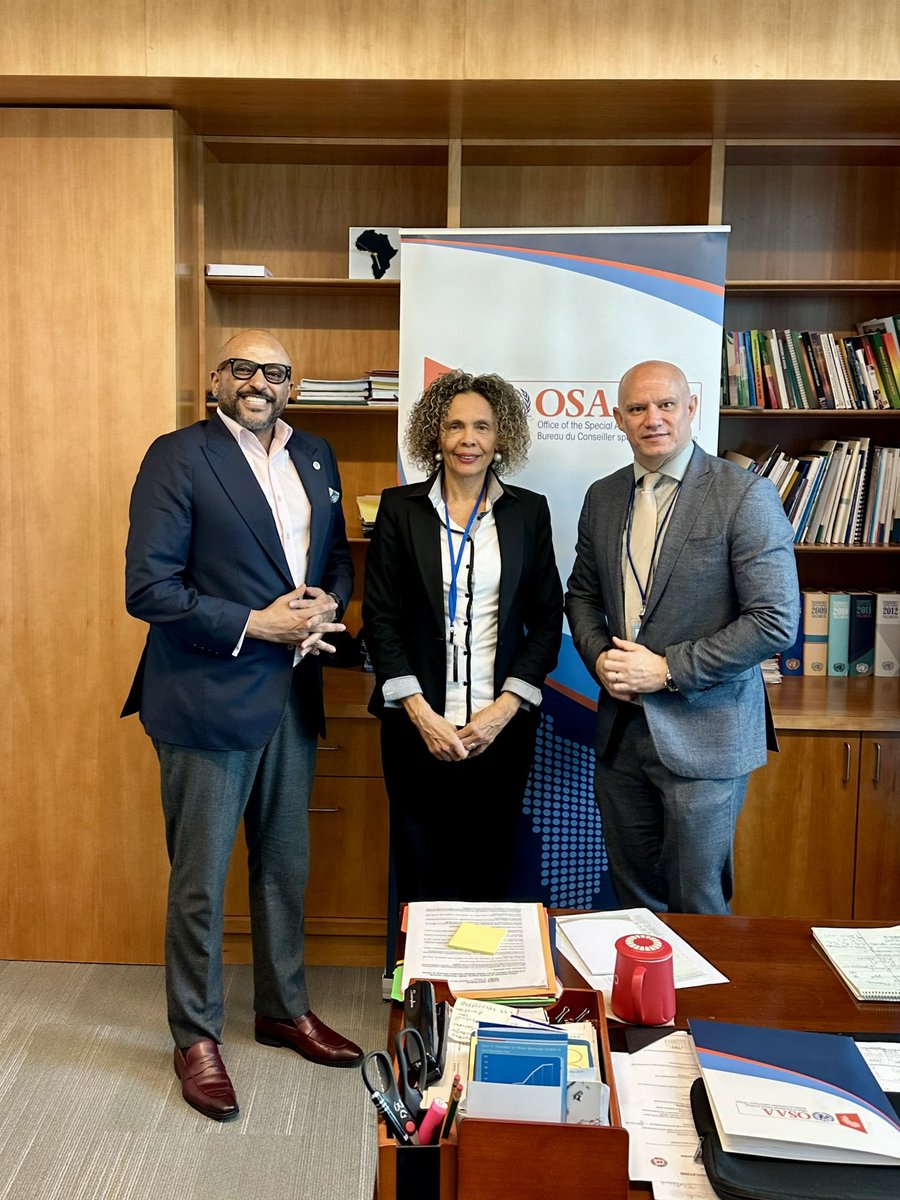 Great meeting with USG Cristina Duarte &amp; Jean-Paul Adam from the UN. Aligned on harnessing the #BlueEconomy for #Africa’s social &amp; economic transformation. Excited for the impactful partnership ahead! <a href="/WorldFishCenter/">WorldFish</a>