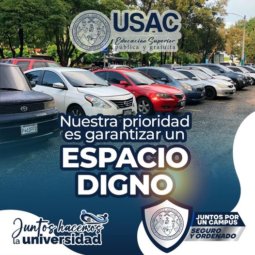 USAC_oficial's tweet photo. En la Universidad de San Carlos de Guatemala, tu comodidad es nuestra prioridad. Por eso, trabajamos para garantizar espacios dignos y seguros para el estacionamiento de tu vehículo. ¡Tu tranquilidad y bienestar son fundamentales para nosotros! 🚗🅿️ #USAC #CompromisoConLosEstudiantes🎓💙