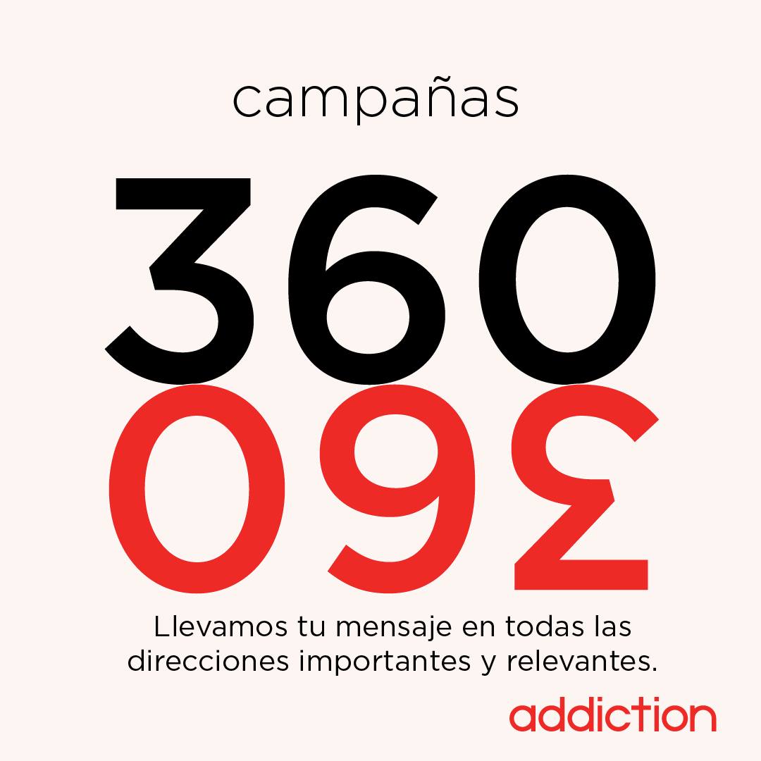 addictionpr's tweet photo. Si quieres que tu campaña quede redondita, ¡podemos ayudarte! Somos expertos en desarrollo de conceptos y esfuerzos 360 para lograr iniciativas multicanal, mensajes coherentes, interacción en múltiples puntos de contacto y medición de rendimiento. https://t.co/jgExuV37NC https://t.co/cGBEhzdtrm