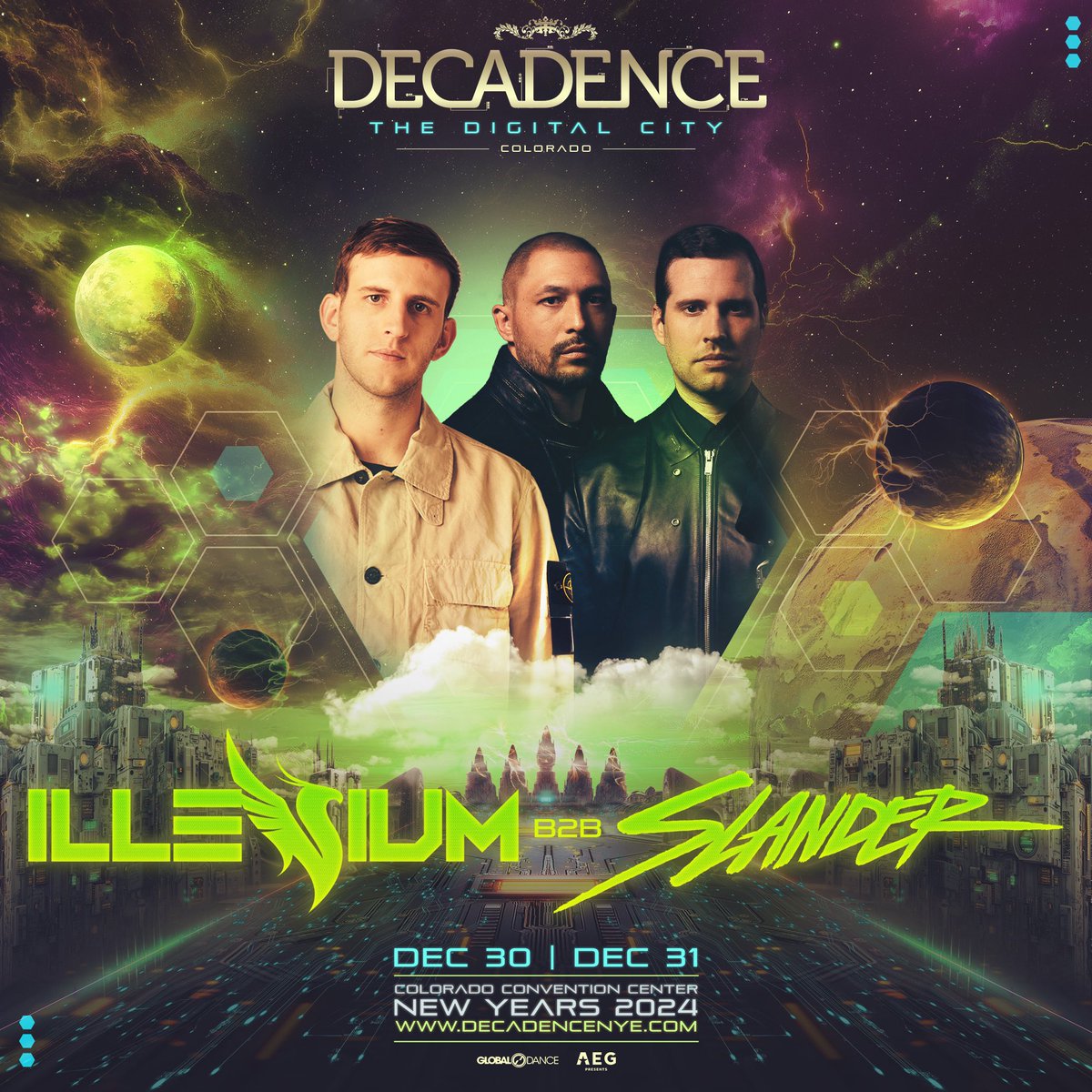 ILLENIUM's tweet photo. RUNNING IT BACK @SlanderOfficial 

@DecadenceNYE https://t.co/ifLVk0dhKi