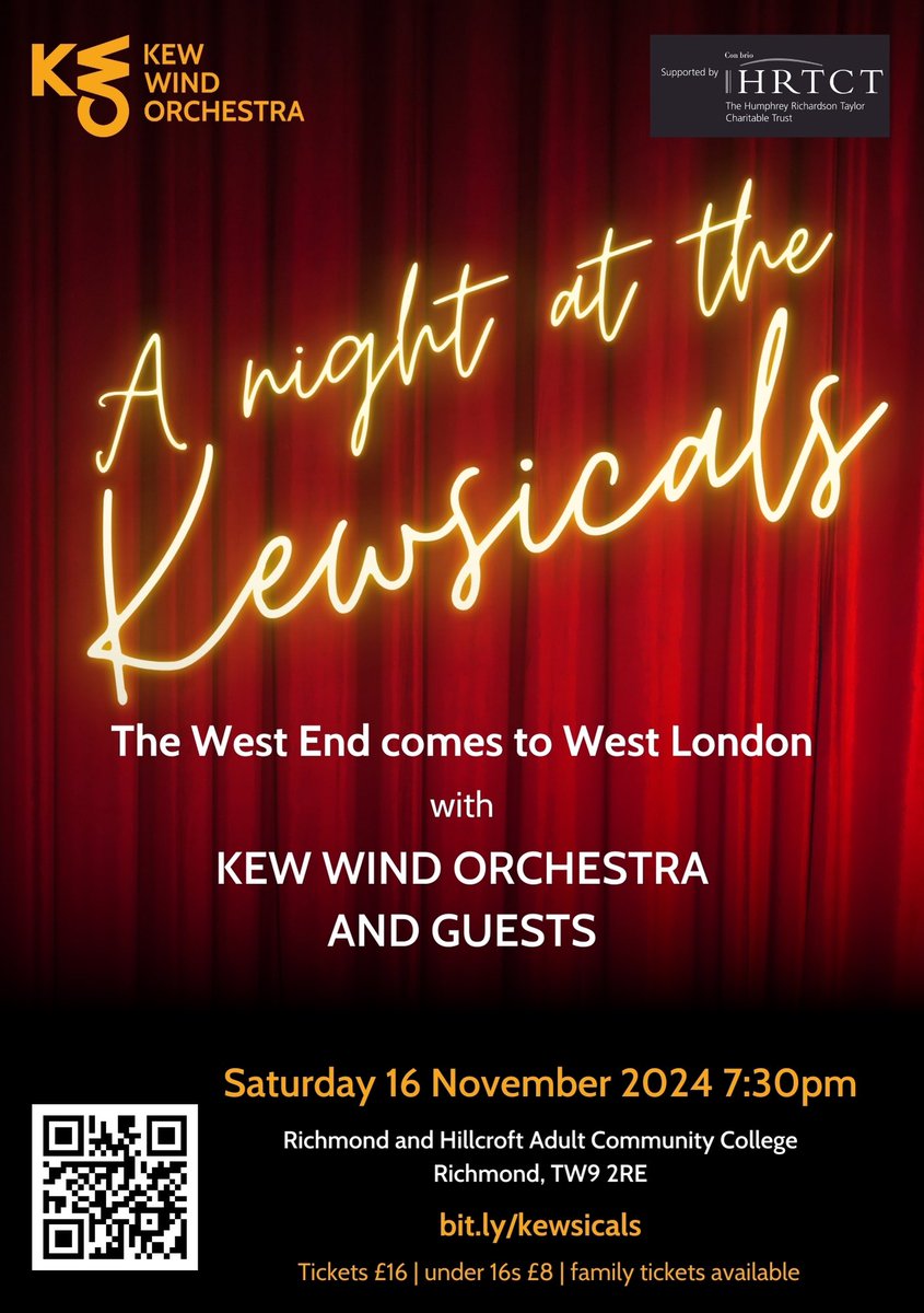 Have a Wicked night out with the Guys and Dolls of Kew Wind Orchestra! On 16 November <a href="/RHACC_College/">RHACC</a> 

Early booking recommended! Secure your tickets now: bit.ly/kewsicals
