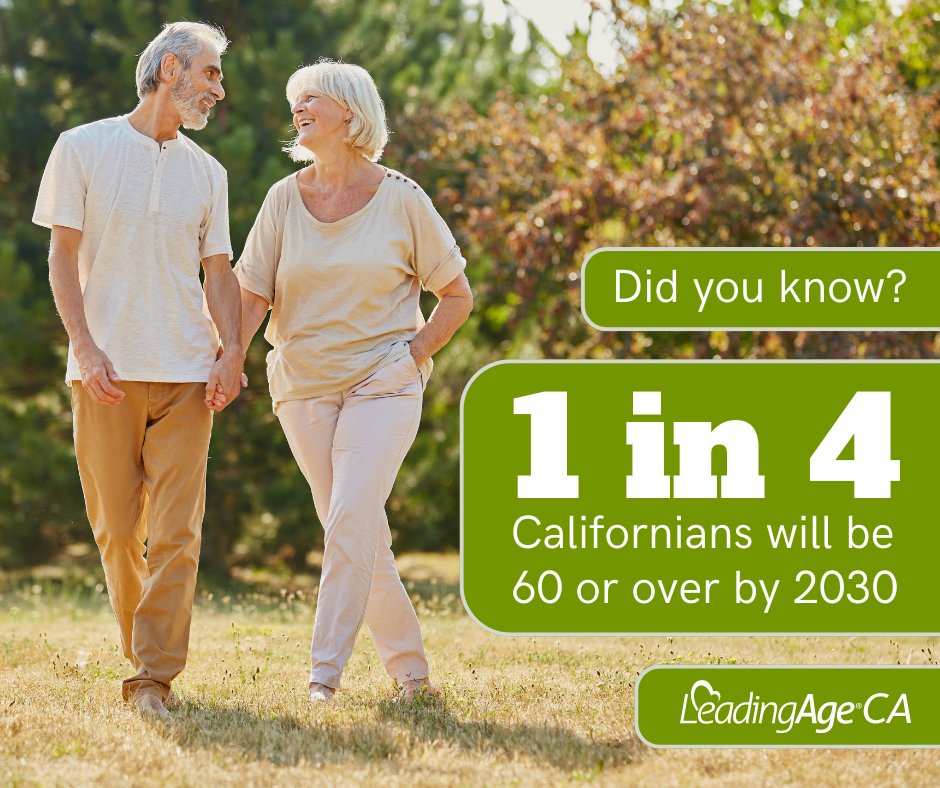 LeadingAge California (@leadingageca) on Twitter photo 🌟By 2030, 1 in 4 Californians will be 60 or over. <a href="/LeadingAgeCA/">LeadingAge California</a> and its members are taking bold steps to ensure more older adults receive the care they deserve. Learn more about the ways we are providing innovative workforce solutions today! ow.ly/MInn50TsaVh 🌟By 2030, 1 in 4 Californians will be 60 or over. <a href="/LeadingAgeCA/">LeadingAge California</a> and its members are taking bold steps to ensure more older adults receive the care they deserve. Learn more about the ways we are providing innovative workforce solutions today! ow.ly/MInn50TsaVh