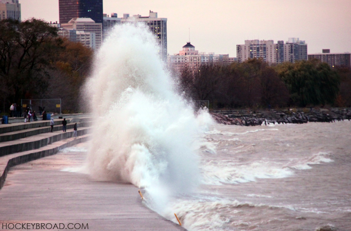TheWanderBroad's tweet photo. Mmm, if the storm paths like visual 1, we might get that epic surf we got after Sandy in 2012. (Yes, Sandy. Storm was so huge its remnants impacted the Great Lakes.) Would have to imagine that with the current higher lake water levels that the surf would be even more dramatic. https://t.co/Ez8z4DDcik