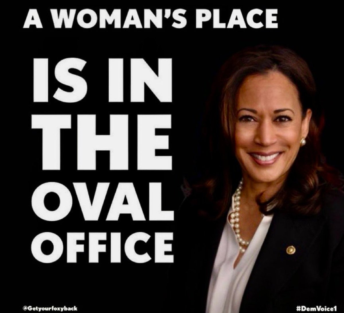 El Lugar De Una Mujer Está En La Oficina Oval.

Vote Harris/Walz En 2024.  ¡Por Una America Mejor Para Todos!

#DemVoice1.  #ProudBlue