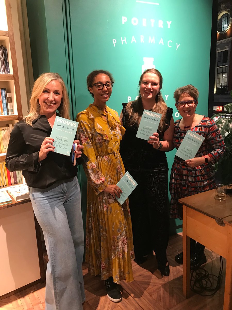 Nine Arches Press (@ninearchespress) on Twitter photo Huge thanks to <a href="/emergencypoet/">Poetry Pharmacy 🚑💊📚🇪🇺</a> for hosting wonderful London poetry party for our Primers poets this evening! Memorable poems from <a href="/JadeCuttle/">jadecuttle</a> <a href="/AntoniaTaylorPR/">Antonia Taylor</a> <a href="/lauravarnam/">Dr Laura Varnam</a> and huge thanks to selecting editor and mentor <a href="/halekatie/">Katie Hale - novelist & poet 🌈</a> for joint us to launch Primers Vol. Seven too. Huge thanks to <a href="/emergencypoet/">Poetry Pharmacy 🚑💊📚🇪🇺</a> for hosting wonderful London poetry party for our Primers poets this evening! Memorable poems from <a href="/JadeCuttle/">jadecuttle</a> <a href="/AntoniaTaylorPR/">Antonia Taylor</a> <a href="/lauravarnam/">Dr Laura Varnam</a> and huge thanks to selecting editor and mentor <a href="/halekatie/">Katie Hale - novelist & poet 🌈</a> for joint us to launch Primers Vol. Seven too.