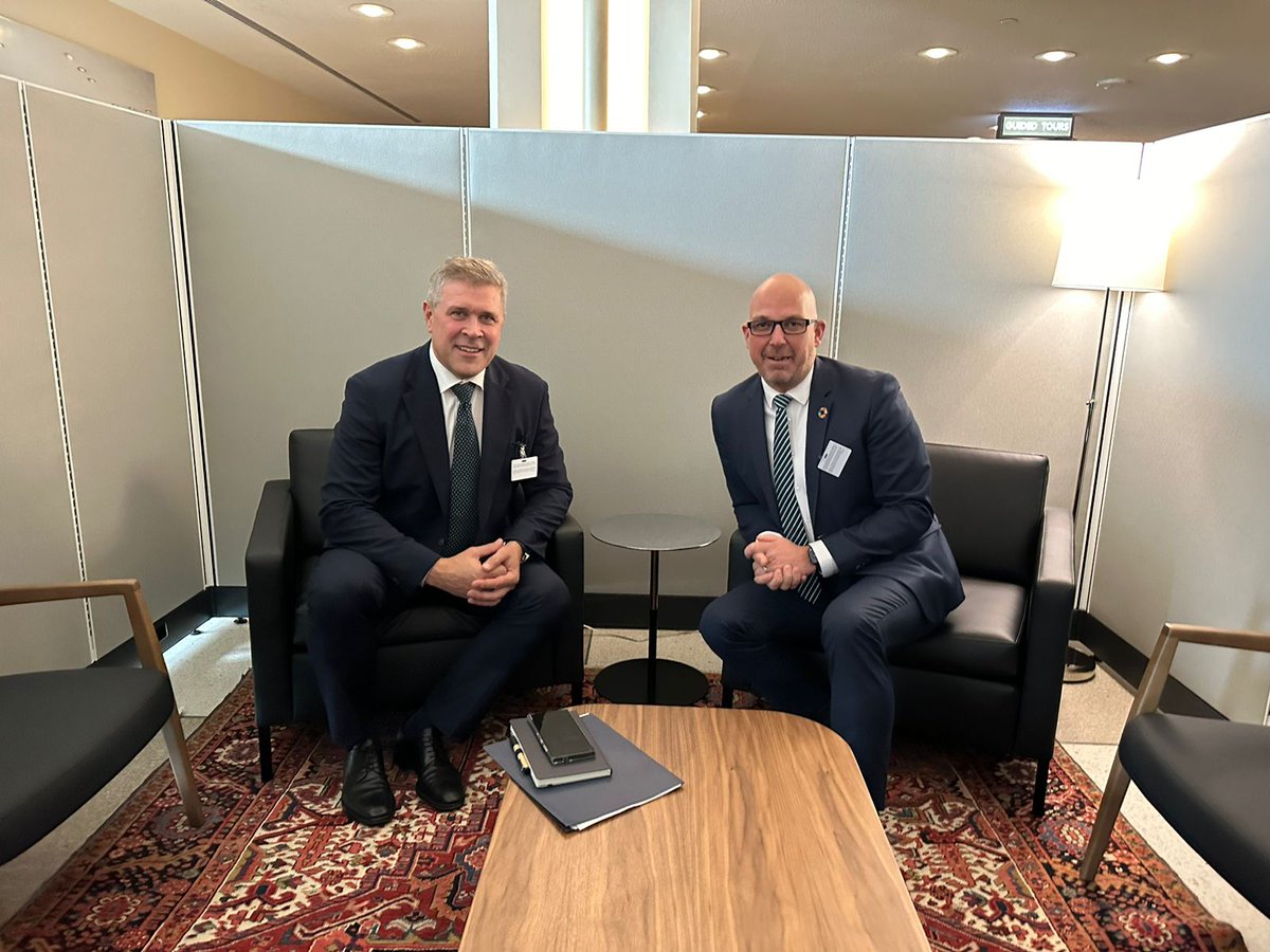 Liechtenstein UN (@liechtensteinun) on Twitter photo PM <a href="/DanielRisch/">Daniel Risch</a> was pleased to meet his Icelandic colleague <a href="/Bjarni_Ben/">Bjarni Benediktsson</a> again on the sidelines of HLW. They discussed European security, bilateral topics as well as good cooperation within EEA. PM <a href="/DanielRisch/">Daniel Risch</a> was pleased to meet his Icelandic colleague <a href="/Bjarni_Ben/">Bjarni Benediktsson</a> again on the sidelines of HLW. They discussed European security, bilateral topics as well as good cooperation within EEA.