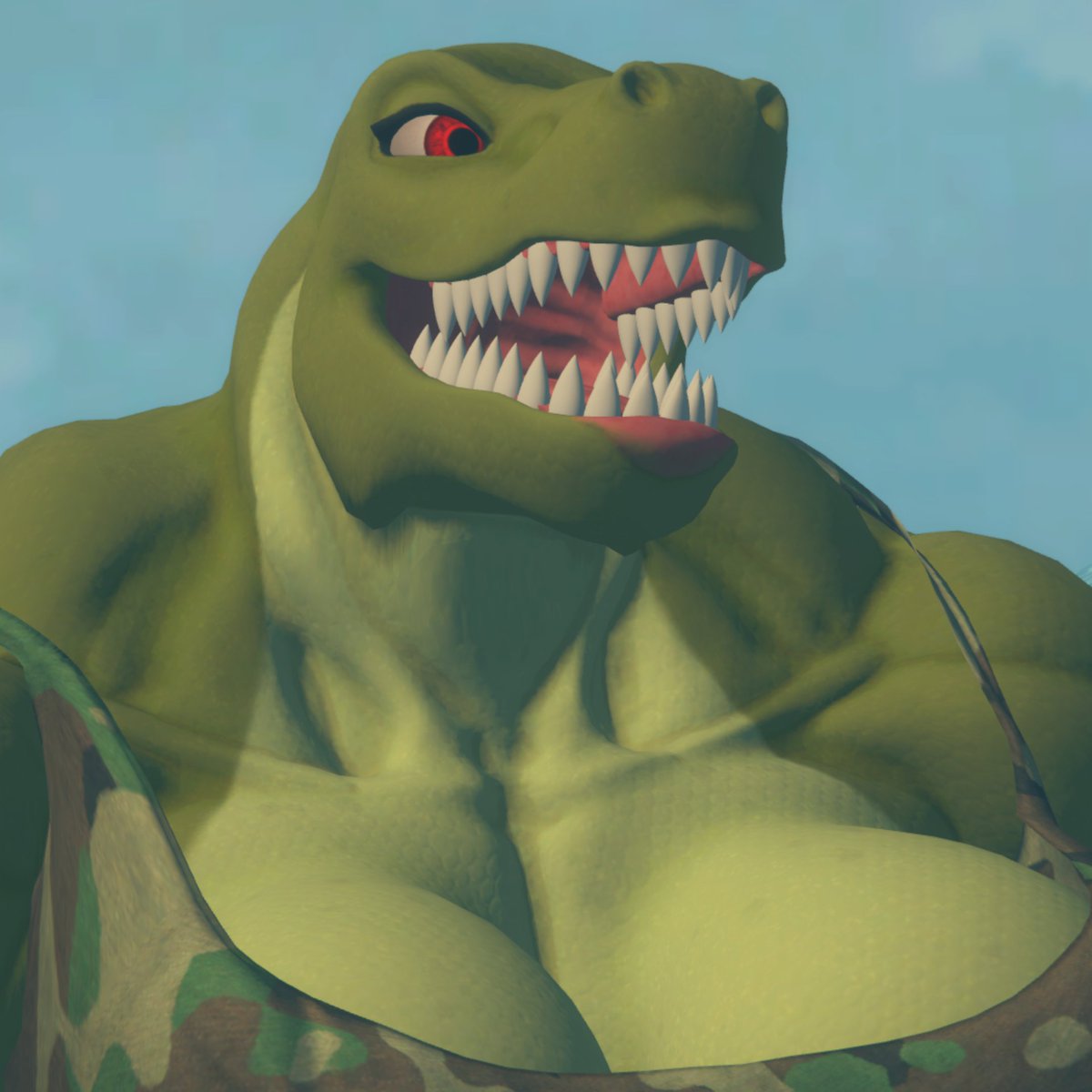 MacroTekPPD's tweet photo. Another mighty, muscular monster for Biceptember, Pam is now rampaging through the Steam Workshop and the public Drive. https://t.co/HogL9iTF7S