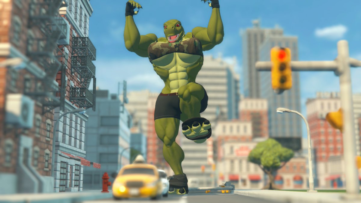 MacroTekPPD's tweet photo. Another mighty, muscular monster for Biceptember, Pam is now rampaging through the Steam Workshop and the public Drive. https://t.co/HogL9iTF7S