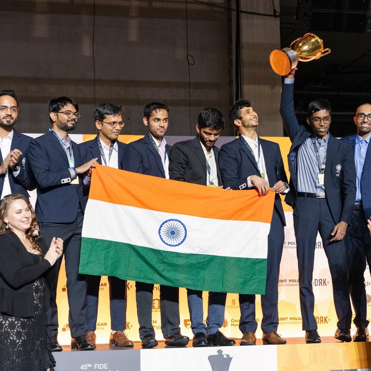 sankalpchess's tweet photo. An unforgettable experience being the trainer for the Indian Team at the Olympiad! Front row to their brilliance—surreal doesn't even begin to describe it. Women winning as well made it extra special! https://t.co/2gcwzbA16h
