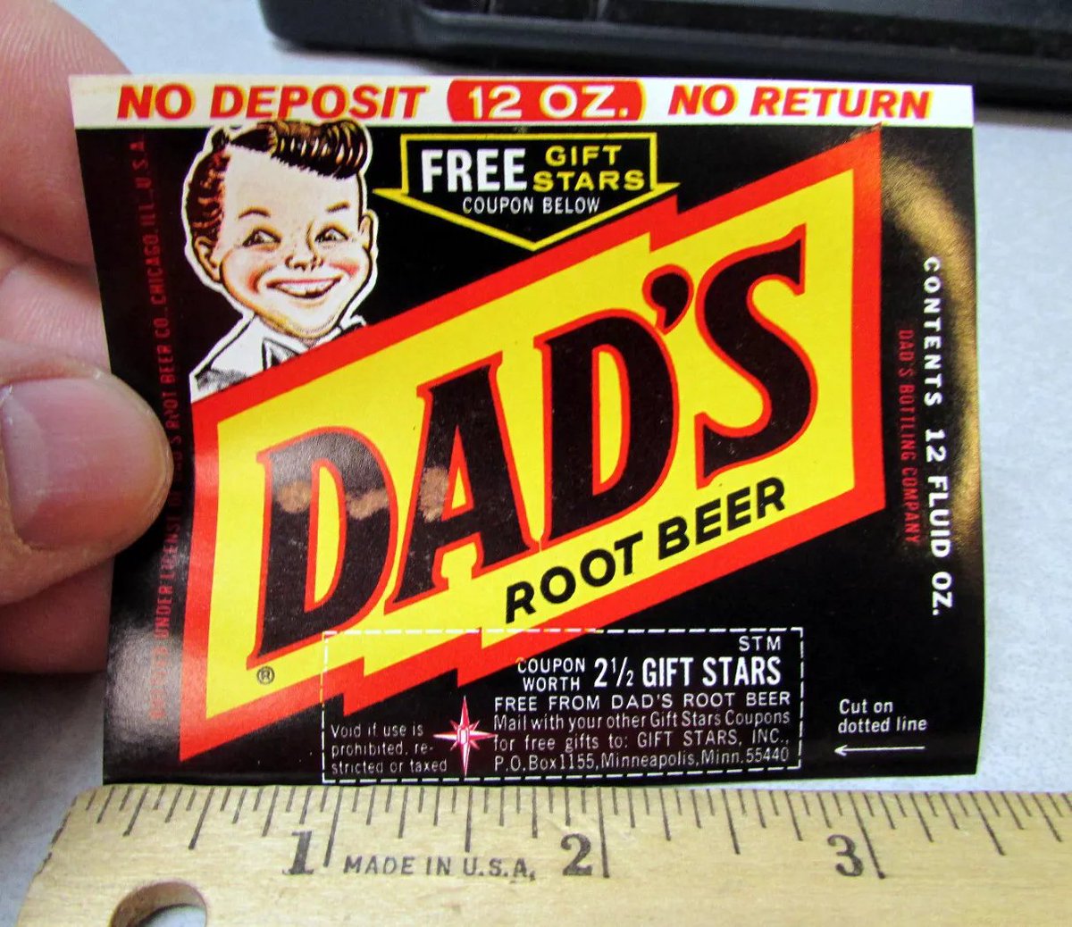 WayUpInAlaska's tweet image. Vintage Original UNUSED Label, Dads Root Beer 12 oz bottle label, nice graphics
Listing in our eBay store:  ebay.com/itm/2354238797…

#newoldstock #dadsrootbeer #vintagelabel #unused #ebayseller #itemoftheday #localpickupavailable #ebaystore #wayupinalasa