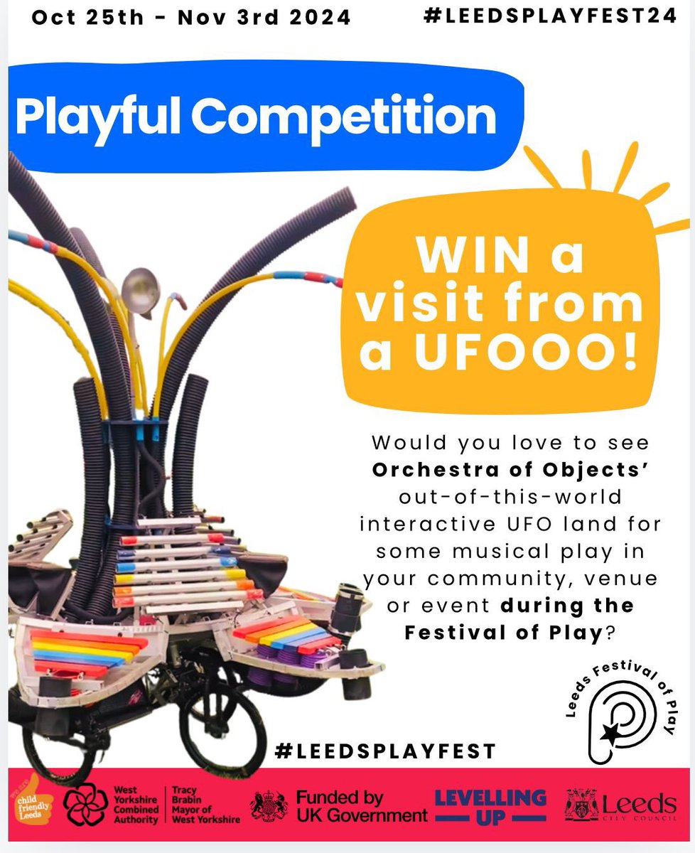 Wanna know more about how you &amp; your neighbourhood/community/business could have the UFOOO land on a nearby patch of terra firma in Leodis?
#LeedsPlayFest24 
Are you on the InterstellarGram?

instagram.com/p/DARYkilsfoH/…