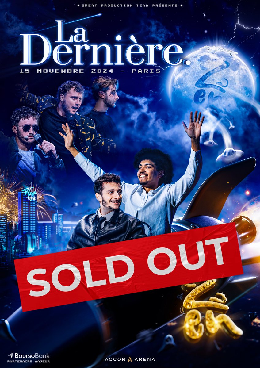 Bercy sold out en quelques heures ❤️

Merci à tous, on se retrouve sur place ou en live le 15 novembre pour un show de zinzin