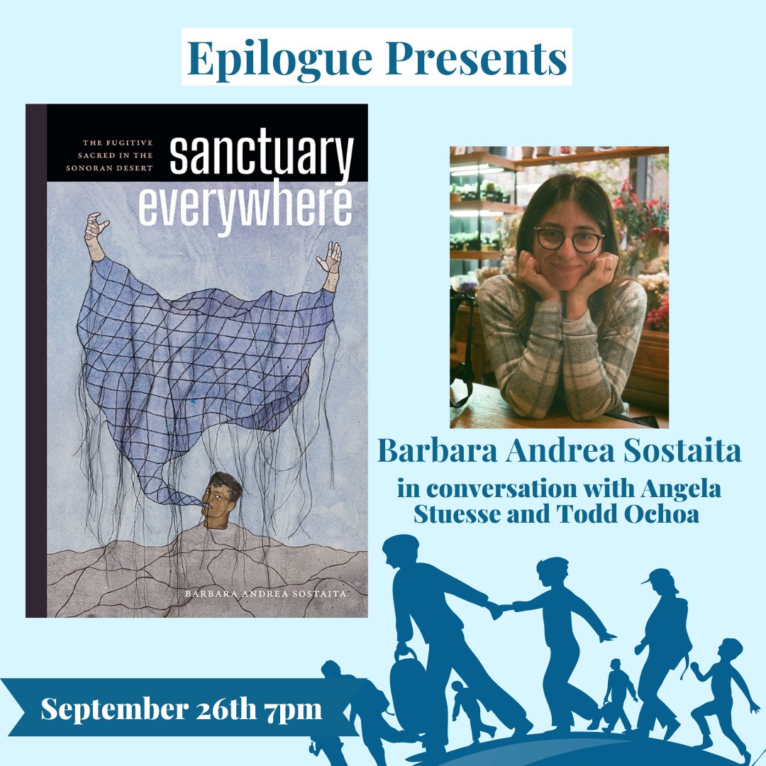Duke University Press (@dukepress) on Twitter photo Coming up Sep 26, <a href="/barbarasostaita/">barbara sostaita</a>, author of "Sanctuary Everywhere," joins <a href="/astuesse/">Angela Stuesse</a>
& Todd Ochoa for an in-person book launch, hosted by <a href="/epiloguebooksch/">epiloguebooksch</a> in #ChapelHillNC.
ow.ly/4A0V50TtOEV Coming up Sep 26, <a href="/barbarasostaita/">barbara sostaita</a>, author of "Sanctuary Everywhere," joins <a href="/astuesse/">Angela Stuesse</a>
& Todd Ochoa for an in-person book launch, hosted by <a href="/epiloguebooksch/">epiloguebooksch</a> in #ChapelHillNC.
ow.ly/4A0V50TtOEV