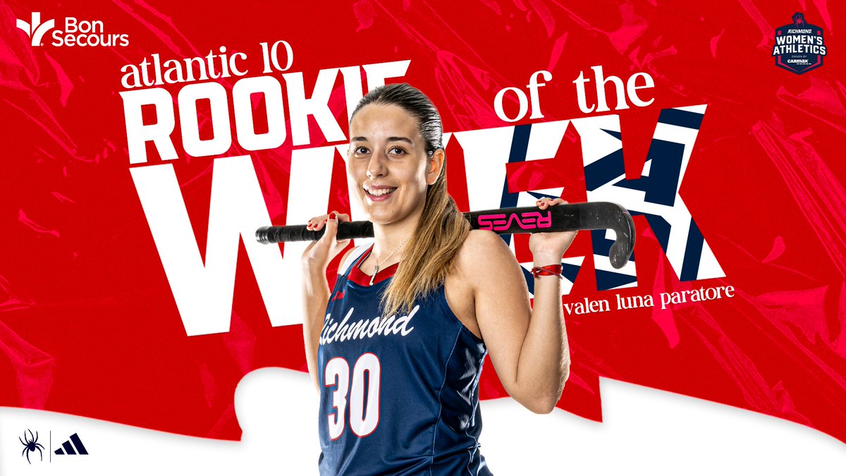 Richmond Field Hockey (@spiderhockey) on Twitter photo Let's go <a href="/valenlunap/">VALENTINA LUNA</a>!
Luna Paratore Collects Second #A10FH Rookie Weekly Honor
spides.us/3XTXO1c
#OneRichmond | <a href="/SpiderAthletics/">Richmond Athletics</a> Let's go <a href="/valenlunap/">VALENTINA LUNA</a>!
Luna Paratore Collects Second #A10FH Rookie Weekly Honor
spides.us/3XTXO1c
#OneRichmond | <a href="/SpiderAthletics/">Richmond Athletics</a>