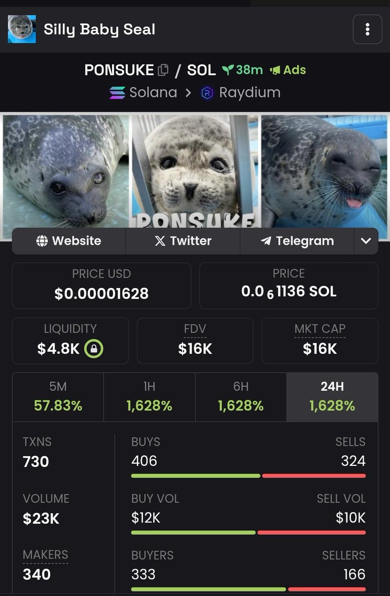 crypto_clo7's tweet photo. 2x up #PONSUKE 
7.3K-16K https://t.co/mOZyV8R8es