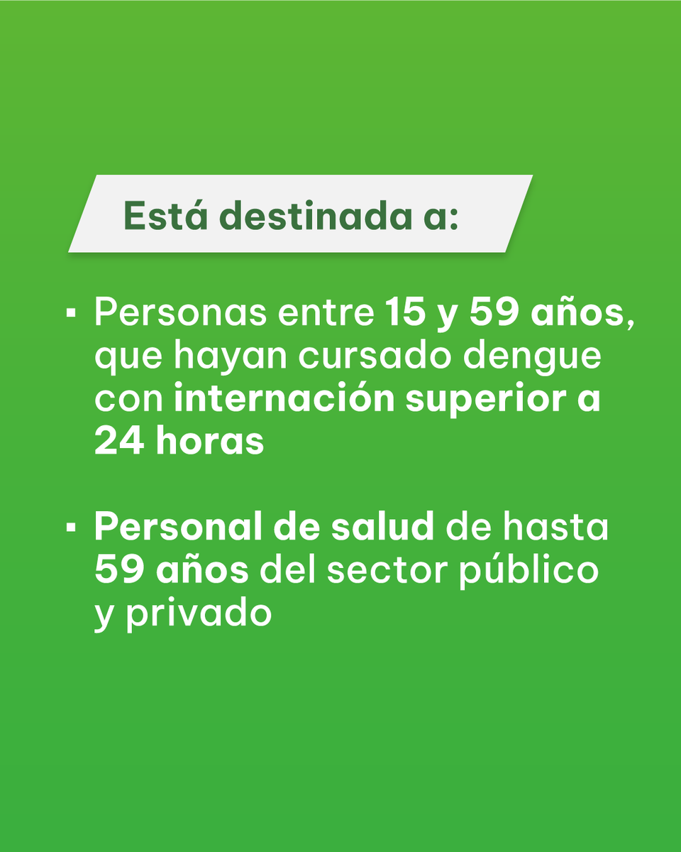 minsaludcba's tweet photo. Comenzó la Campaña provincial de vacunación contra el dengue 🦟

En esta primera etapa, se avanzará con las personas que estuvieron internadas, y que viven en departamentos priorizados 📍 https://t.co/23FB2vNce7