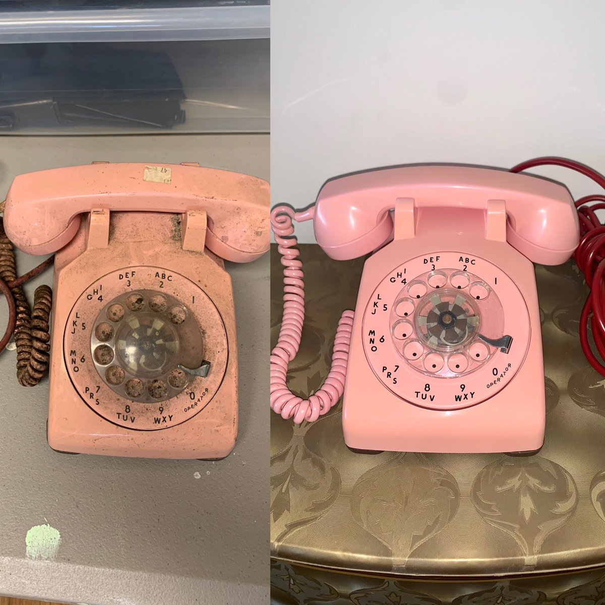 mrsfallout's tweet image. Something in me feels the need to try and save old stuff like this. When I was a kid I used to take apart phones and similar stuff to see how they worked so cleaning this phone kinda brought me back there for a minute. Wanted to share this restoration with you guys