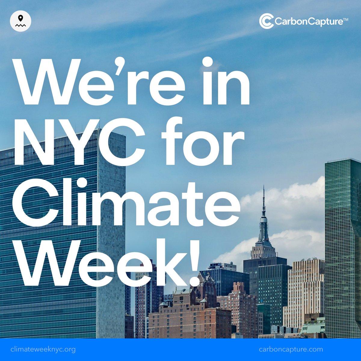 Climate Week NYC is underway, and our team is excited to connect with visionary leaders in business and policy who are working to advance direct air capture. Top of mind for us this week: The DOE’s recent announcement of up to $1.8 billion to scale DAC technologies. Our team in