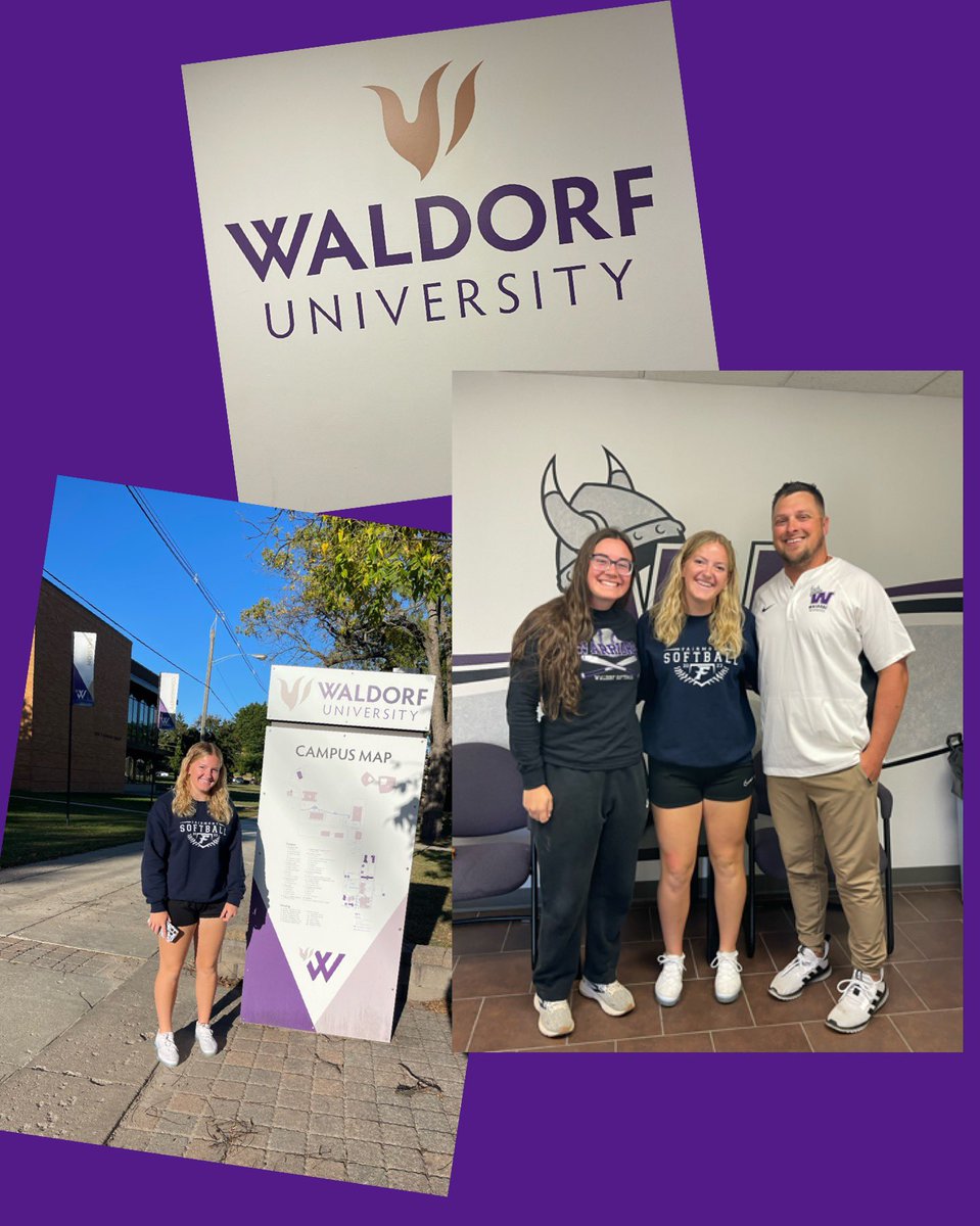 Thank you to <a href="/CoachUhlenhopp/">Justin Uhlenhopp</a> <a href="/WaldorfSoftball/">Waldorf Softball</a> for a great visit today. Excited to have received my first official offer to play at the next level!