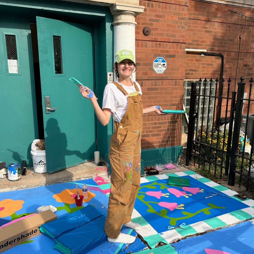 casacentral's tweet photo. A new sidewalk mural by artist Paige Biggus will be unveiled at Casa Central's Harvest Fest celebration, this Friday, September 27 at the intersection of California Ave and Evergreen Ave, in Chicago. We hope to see you there! https://t.co/EoLNkK7Yuj