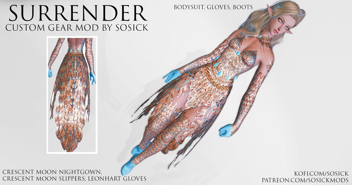 sosickmods's tweet photo. This little bitty is out now. Nothing like hand placing 500+ feathers and then baking em. I will never do that again :) https://t.co/g1Tpg1KNNt