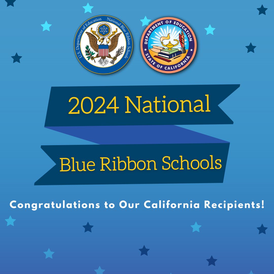 CA Department of Education (@cadepted) on Twitter photo Congratulations to the 33 California schools that were announced today by State Superintendent <a href="/TonyThurmond/">Tony Thurmond</a> as 2024 #NationalBlueRibbonSchools! <a href="/NatlBlueRibbon/">National Blue Ribbon</a>
Read more: cde.ca.gov/nr/ne/yr24/yr2… Congratulations to the 33 California schools that were announced today by State Superintendent <a href="/TonyThurmond/">Tony Thurmond</a> as 2024 #NationalBlueRibbonSchools! <a href="/NatlBlueRibbon/">National Blue Ribbon</a>
Read more: cde.ca.gov/nr/ne/yr24/yr2…