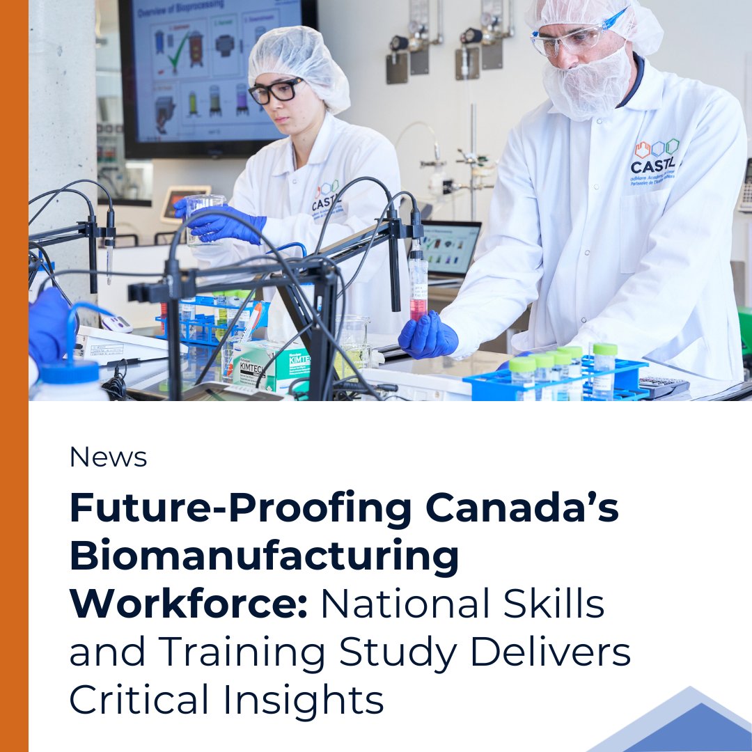 CASTL (@castlcanada) on Twitter photo CASTL, in partnership with @BioTalentCanada and <a href="/fsc_ccf_en/">Future Skills Centre</a>, is pleased to share preliminary findings from its recent market survey, Identifying the Technical Skills and Training Needed to Advance Canadian Biomanufacturing. Read more: castlcanada.ca/en/news-detail… CASTL, in partnership with @BioTalentCanada and <a href="/fsc_ccf_en/">Future Skills Centre</a>, is pleased to share preliminary findings from its recent market survey, Identifying the Technical Skills and Training Needed to Advance Canadian Biomanufacturing. Read more: castlcanada.ca/en/news-detail…