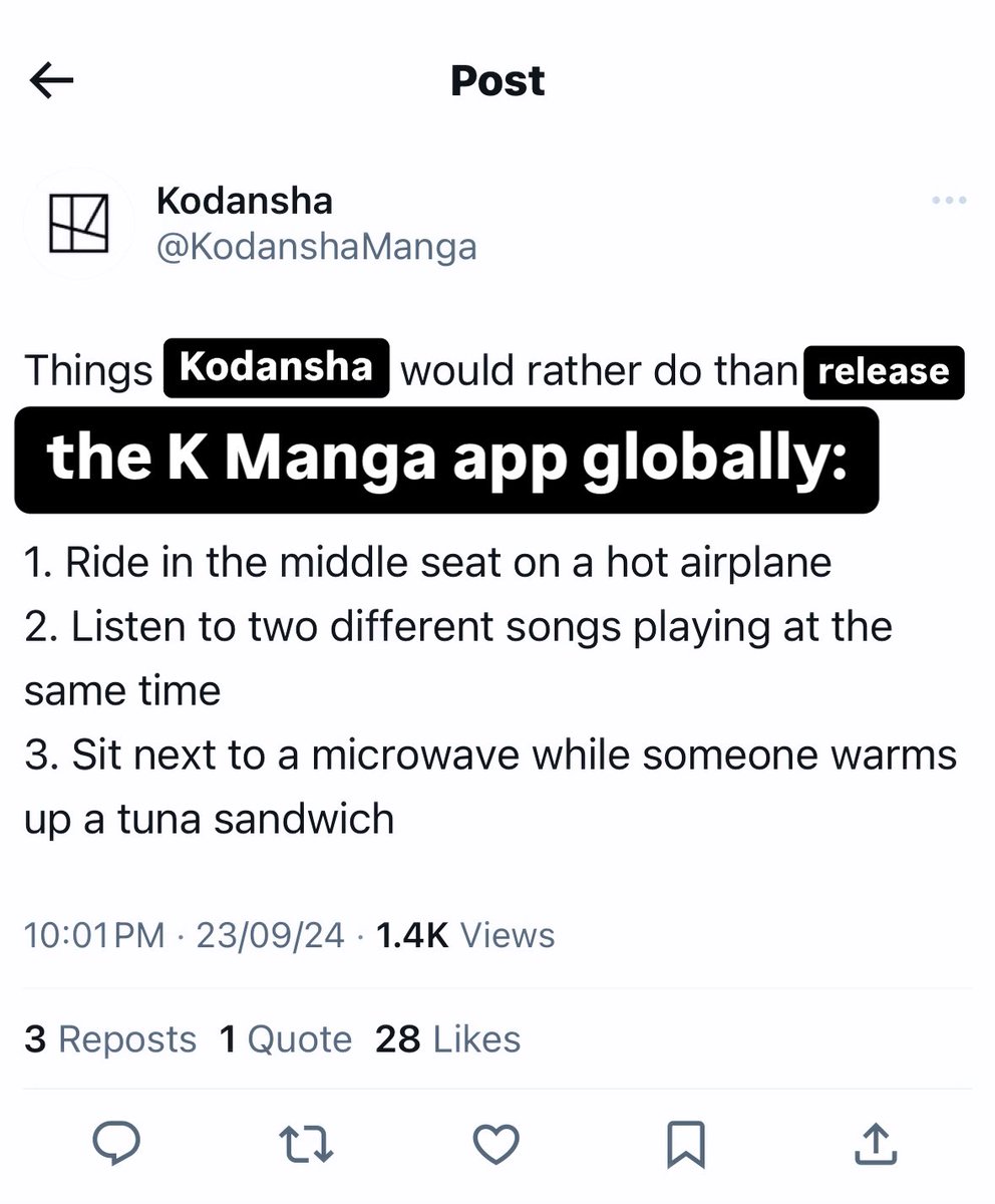 I couldn’t resist myself with this one…

But on a real note, <a href="/KMANGA_KODANSHA/">K MANGA</a> , we’ve been waiting long enough😭