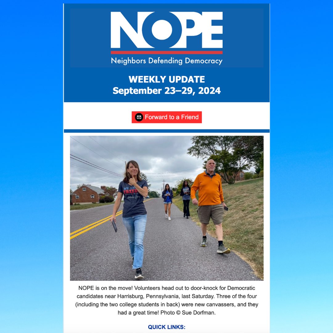 NOPE (Neighbors Defending Democracy) tweet media
