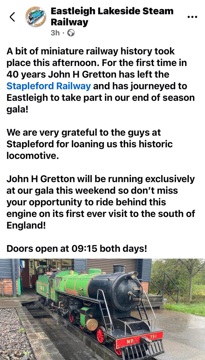 Sadly i am off to the Emerald isle for work so will miss this but if you are down nr Eastleigh this weekend 
one for <a href="/passengeraction/">Passenger Action</a>