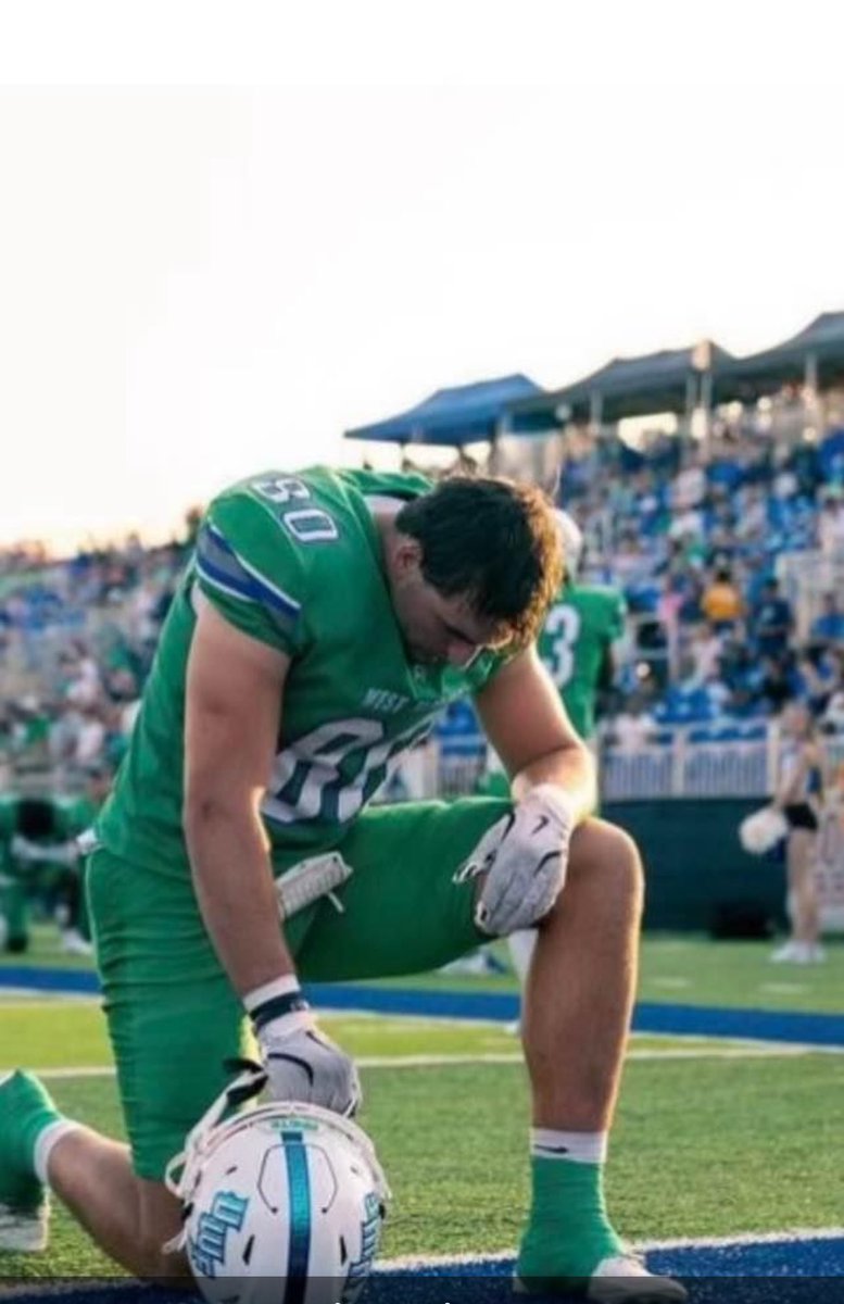 My nephew Jake Robinette #80 tight end at UWF before his game Saturday.  Tough loss in double OT!  I am so proud of him!  #football #UWF <a href="/UWFFootball/">UWF Football</a>