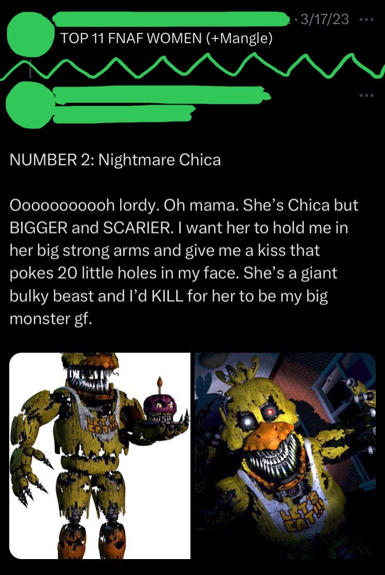 People Down Bad for FNaF Animatronics (@downbadfnaf) on Twitter photo 
