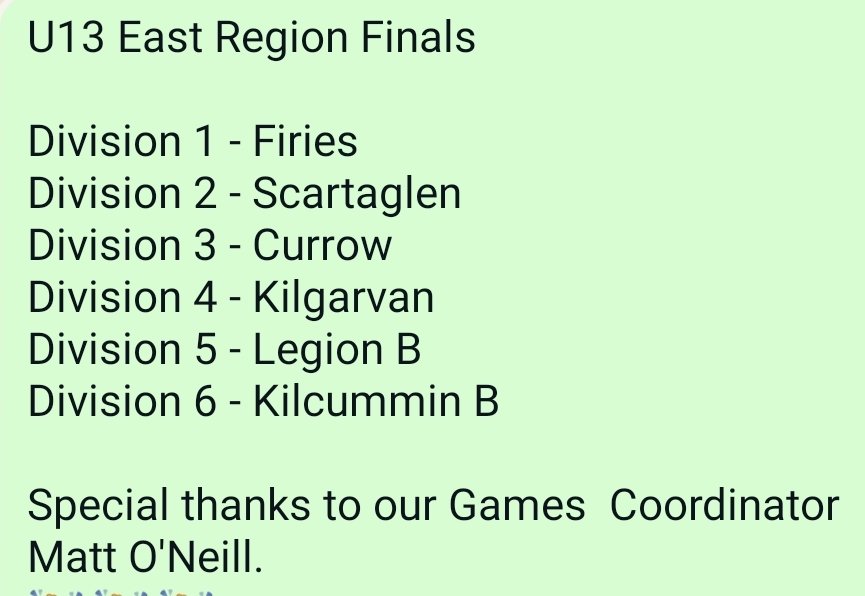 Tonight we completed our U13 games programme.

Thank you to all teams, mentors, delegates and our games coordinator Matt O'Neill <a href="/DrCrokesGAA/">Dr. Crokes GAA</a>